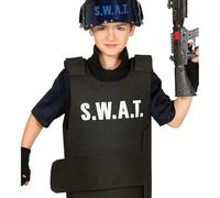 Gilet Pare Balles Police Swat Pour Enfants (Taille Unique Enfants) Multicolore