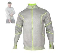 Gilet Pare-Balles pour Hommes-Veste Tactique Grise RéSistante Aux Morsures DéChirures Et à Manches Longues VêTements De SéCurité Anti-Coupures pour La Police Et Le Personnel De SéCurité