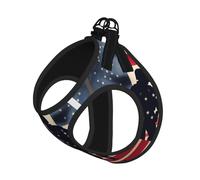 Gilet pour Animaux de Compagnie avec Motif Patriotique de Soldats américains pour Le Memorial Day, Souple et Ajustable, idéal pour Les promenades en extérieur avec Laisse.