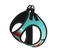 Gilet pour Animaux de Compagnie imprimé Paysage de Plage, Doux et Ajustable, idéal pour Les promenades en extérieur avec Laisse.