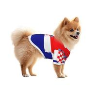 Gilet pour chien avec drapeau de la République de Croatie - Vêtement d'été pour petits chiens, convient pour la marche et les activités de plein air