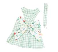 Gilet pour chien avec motif nœud papillon, confortable, doux, double usage, sûr, anti-perte, ceinture de fixation, laisse pour la marche, la course à pied, l'entraînement (XL, vert)
