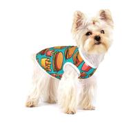Gilet pour chien en coton respirant et confortable Motif frites Taille M