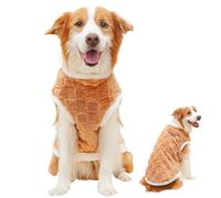 Gilet pour chien en peluche pour l'hiver - Pull chaud en peluche, pull coupe-vent | Veste confortable pour chien pour petites, moyennes et grandes races, vêtements d'extérieur par temps froid, accesso