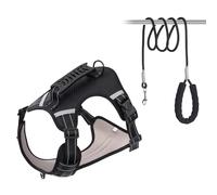 Gilet pour Chien Harnais d ' entraînement réglable pour Grands Chiens Harnais réfléchissant Solide Robuste poignée Souple Gilets pour Chiens pour Petits Chiens