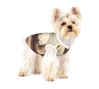 Gilet pour chien, imprimé cheval blanc cabré pour animal de compagnie, pull doux pour chiot et chat respirant pour petites races, taille S