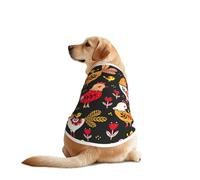 Gilet pour chien imprimé coq mignon, doux et respirant, vêtements sans manches, vêtements tendance pour les races moyennes et grandes