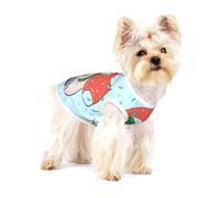 Gilet pour chien, imprimé graines et champignons pour animaux de compagnie, t-shirt doux et vêtements respirants pour chats de petites races, taille L