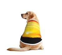 Gilet pour chien imprimé yoga méditation, doux, respirant, vêtements sans manches, vêtements tendance pour les races moyennes et grandes