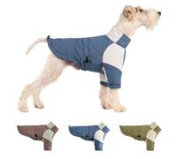 Gilet pour chien - Manteau imperméable - Gilet chaud d'hiver à col haut chaud et doux - Bleu - Taille L