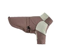 Gilet pour chien - Manteau imperméable - Gilet chaud d'hiver à col haut chaud et doux - Marron - Taille L