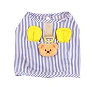 Gilet pour Chiens yolieraart pour Petits Chiens, 22 Rayures Verticales Chemises sans Manches, vêtements d'animaux de Compagnie légers Respirants avec Boucles, vêtements d'été Doux (Vertical Stripe