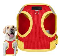 Gilet pour chiot, harnais pour animaux de compagnie, sangle réglable avec bandes réfléchissantes et traceur, harnais pour petit chien, gilet doux et respirant pour l'entraînement, la marche, la