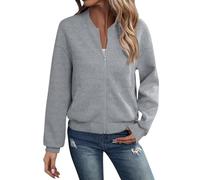 Gilet pour Femme Automne Ete des Gros Pull Hiver Cardigan Léger en Maille Ouverte avec Poches Chaud Longue Bolero Chic Et Elegant Fluide pour Chaude Veste de Sport Femme Gris XL