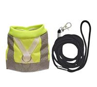 Gilet pour perroquets avec laisse réfléchissante pour animal domestique - Tenue de vol colorée