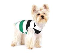 Gilet pour petit chien imprimé drapeau de la Palestine, T-shirts sans manches en coton doux respirant pour animaux de compagnie débardeur vêtements pour chiots et chats