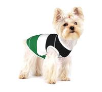 Gilet pour petit chien imprimé drapeau de la Palestine, T-shirts sans manches en coton doux respirant pour animaux de compagnie débardeur vêtements pour chiots et chats
