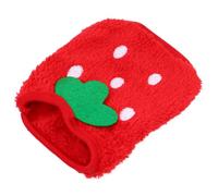 Gilet pour Petits Animaux en Polaire Corail, Léger et Confortable | Rouge, Facile à Enfiler, pour Furet et Rat, Usage Vêtement Animalier, Recommandé Jusqu’à 1kg