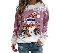 gilet pull de noel femme pull noel femme noël pulls lumineux sweatshirt sweat christmas jumper ugly christma sweater women moche sexy rouge sapin hiver thermique chaud manche longue personnalisé fete