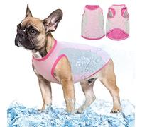 Gilet rafraîchissant léger pour chien, t-shirt de sécurité respirant, résistant au soleil, protection UV, veste rafraîchissante pour chien avec bande réfléchissante pour le printemps et l'été, gilet