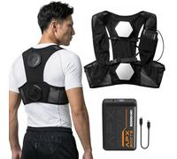 gilet rafraichissant peltier avec 20000mAh batterie incluse, veste refroidissant a semi-conductrice homme femme avec 2 80mm plaque peltier | 3 niveaux de réglage, longue autonomie, été caniculaire