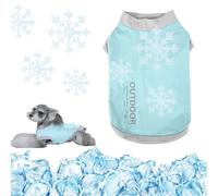 Gilet rafraîchissant pour chien, gilet à glace léger et respirant, manteau sûr pour l'été, protection solaire pour petits chiens pour l'intérieur et l'extérieur (vert menthe, taille L)