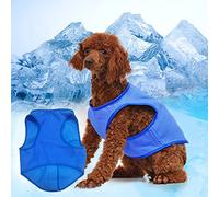 Gilet rafraîchissant pour Chien, Manteau rafraîchissant pour Chien, Gilet de Refroidissement pour Animal de Compagnie, Veste légère et résistante au Soleil pour Animal de Compagnie avec Bande Magique