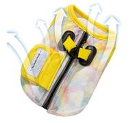 Gilet Rafraîchissant pour Chiens, Chemise De Fraîcheur pour Animal De Compagnie, sans Manches avec Anneau en D pour Harnais Jeu dans Le Jardin Parc Promenades d'Été Voyage