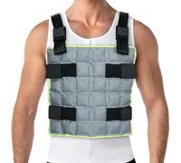 Gilet rafraîchissant réutilisable pour homme et femme avec 72 cellules de glace, gilet de glace réglable pour l'extérieur, soulagement de la chaleur durable (gris)