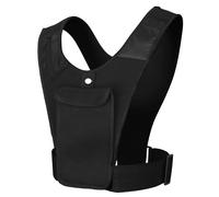 Gilet réfléchissant avec porte-téléphone intégré, pochette étanche et double compartiment pour les épaules, équipement de course léger et
