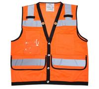 Gilet réfléchissant haute visibilité en maille de classe II pour homme et femme conforme aux normes ANSI réfléchissant, J, XXL