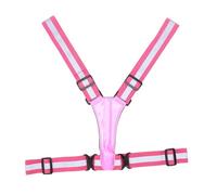 Gilet Réfléchissant LED avec Réflexion Multi-Angle et Lumière Rechargeable pour la sécurité Nocturne dans Les Situations de Marche et de Cyclisme (Pink)