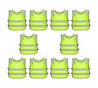 Gilet Réfléchissant pour,10 Pièces Veste De Circulation - Vêtements à Haute Visibilité | Pour Garçons Et Filles Lors De La Marche Et De La Course Sur Les Routes