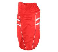 Gilet réfléchissant pour Chien imperméable des vêtements de sécurité Haute visibilité réglables pour la Chasse à la Marche extérieure Rouge (S)