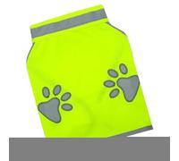 Gilet réfléchissant pour chien - Vêtements de sécurité de nuit fluorescents, motif empreinte de patte | Vêtements réglables haute visibilité pour animaux de compagnie, pour chiens de petite, moyenne e