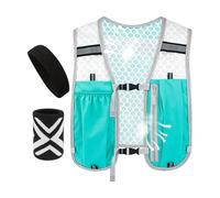 Gilet Réfléchissant Pour Course À Pied Kit D'Hydratation Sport Avec Bandeau | Pack De Sécurité Pour Le Jogging Pour Hommes Femmes Fitness Marche Trail Cyclisme Training