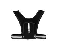 Gilet Réfléchissant Vélo Taille Ajustable Espaces de Rangement Noir