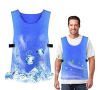 Gilet Réfrigérant pour Hommes | Gilet de Sécurité de Refroidissement Respirant | Gilet Réfrigérant de Sport | Gilet Réfrigérant Réglable en PVA | Gilets de Travail D'extérieur pour Hommes et Femmes
