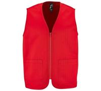 Gilet Reporter Léger Sans Manches - 02110 - Rouge