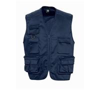 Gilet Reporter Multipoches Sans Manches - 43630 - Bleu Marine