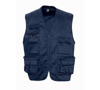 Gilet Reporter Multipoches Sans Manches - 43630 - Bleu Marine