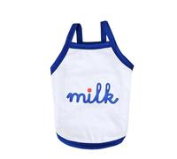 Gilet respirant pour chien avec lettres imprimées décors pour promener les chiens lapins vêtements respirants et confortables pour petits chiens avec bretelles imprimées pour fille printanière