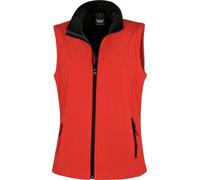 Result - Veste softshell sans manches - Femme (M) (Rouge/Noir) - UTRW3698 Rouge/Noir G
