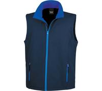 Result Gilet sans manches R232 m imprimable en softshell Large Bleu Marine/Bleu Roi
