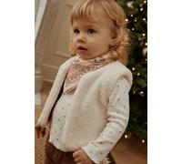 Gilet réversible bébé en velours côtelé manouk orange 36M(97CM)