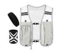Gilet Running Équipement D'Hydratation Ajustable Avec Bandeau Et Bracelet | Gilet de course léger Pour Hommes Femmes Outdoor Trail Entraînement Fitness Marche Vélo Randonnée