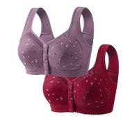Gilet sans jantes ni éponge, grande taille, confortable et doux pour la peau, soutien-gorge de couleur unie, soutien-gorge de sport fin, soutien élevé, violet, XXL