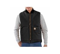 Carhartt Duck Arctic Quilt Lined Gilet, noir, taille S