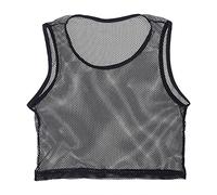 Gilet sans Manche Homme Creux, Crop Top Homme Sexy Col Rond éLastique Grande Taille Débardeur DéContracté Court Musclé Polyvalent Slim Respirante Comfortable Baggy Chic Classiques Haut