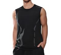 Gilet sans Manche Homme Grande Taille, Gilet Running Homme Séchage Rapide Décontracté Confortable Respirante Débardeur Chic De Tous Les Jours Coupe Ample Passe-Partout Extérieur Sport T-Shirt